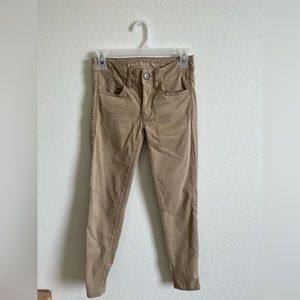 American Eagle Khaki Colored Jeggings